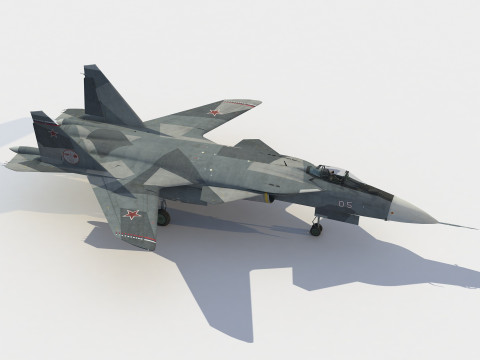 Sukhoi Su-47 Berkut 3D Model