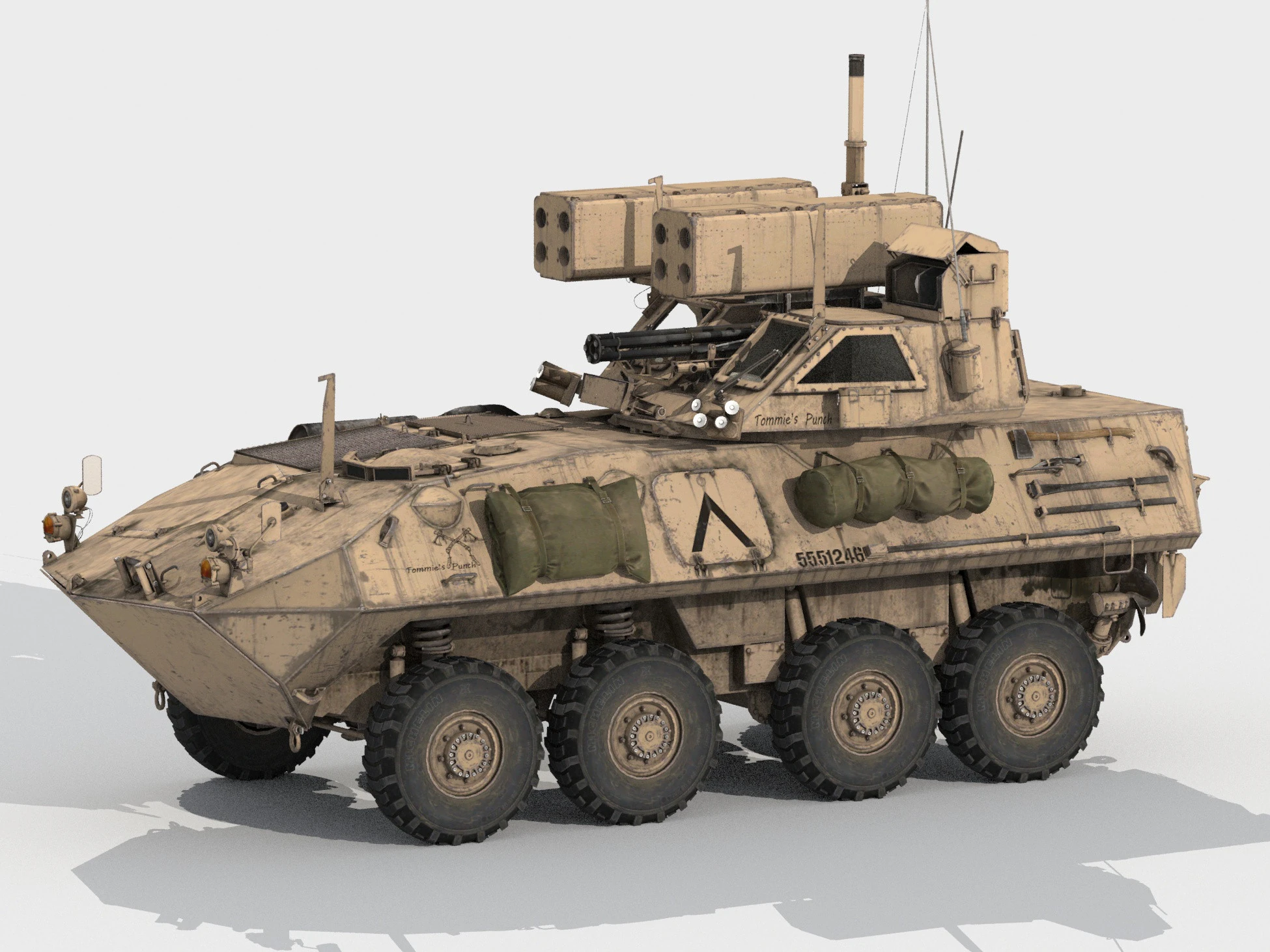 LAV AD Spaag system 3D Model .c4d .max .obj .3ds .fbx .stl .blend
