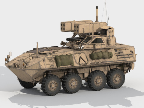 LAV AD Spaag system 3D 模型