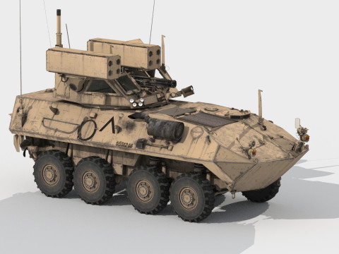 LAV AD Spaag system 3D 模型