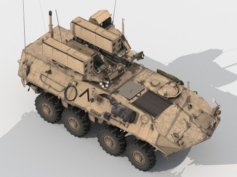 LAV AD Spaag system 3D 模型