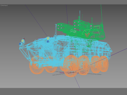 LAV AD Spaag system 3D 模型