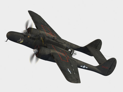 Northrop P-61 Black Widow 3D Модель