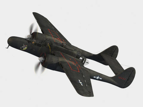 Northrop P-61 vedova nera Modello 3D