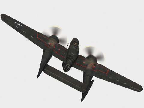 Northrop P-61 Black Widow 3D Модель