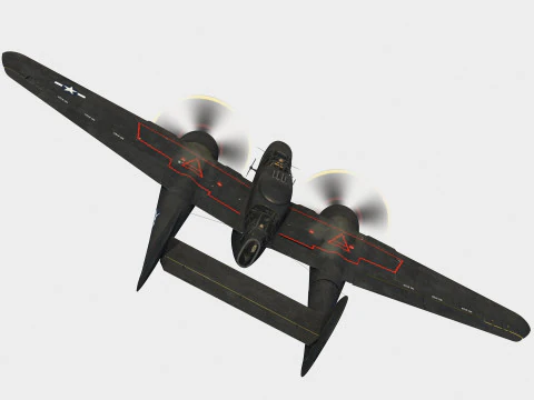 Northrop P-61 vedova nera Modello 3D