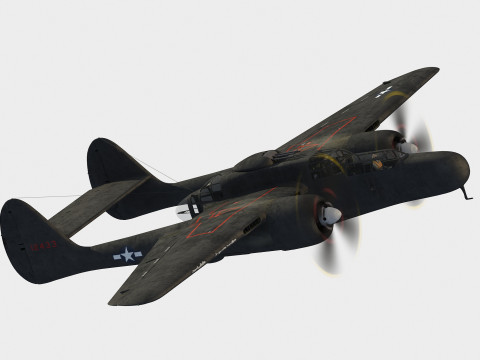 Northrop P-61 Black Widow 3D Модель