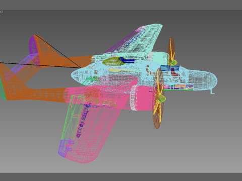 Northrop P-61 Black Widow 3D Модель
