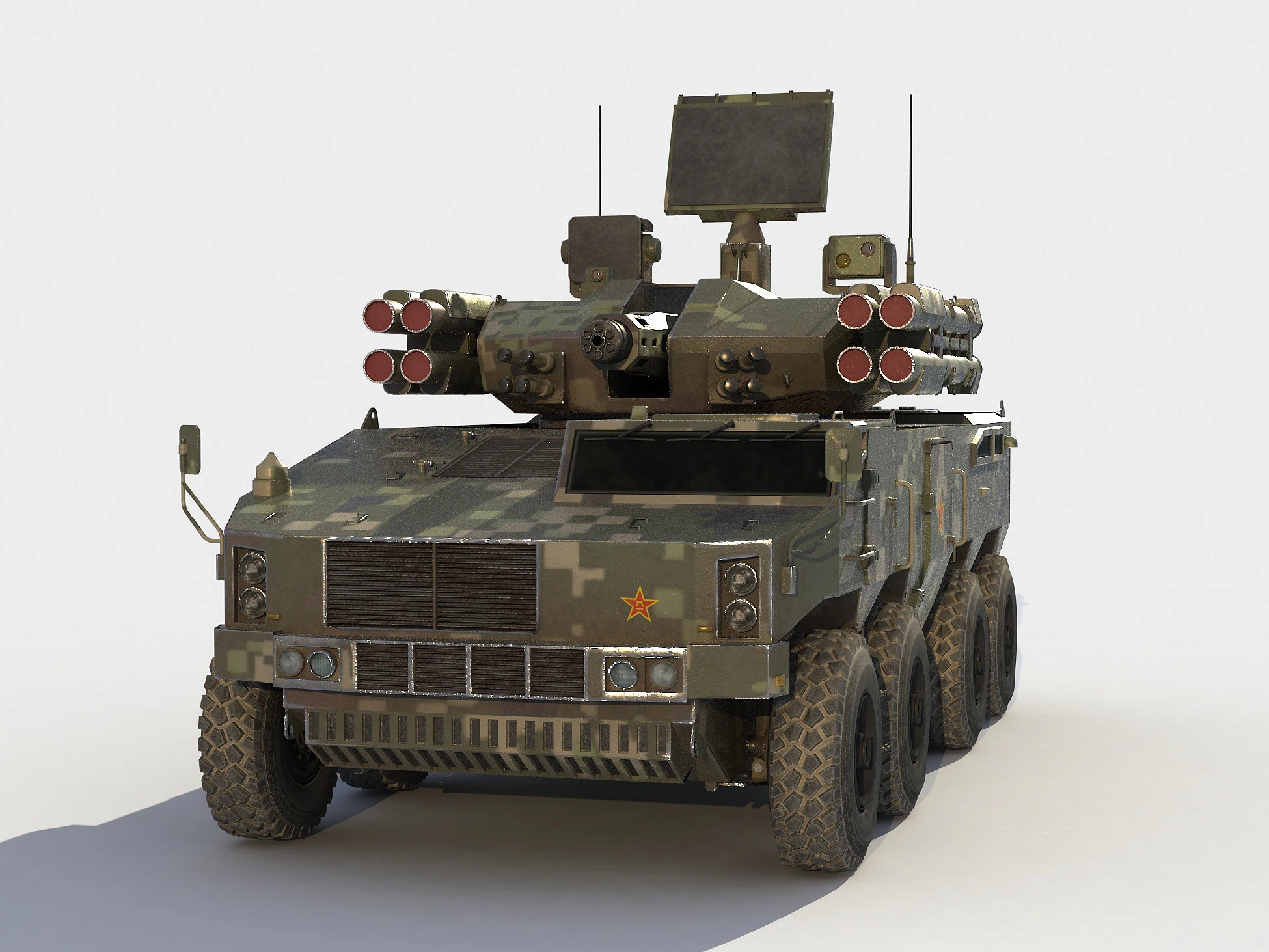 Norinco Type 625E Spaag 3D Model .c4d .max .obj .3ds .fbx .stl .blend