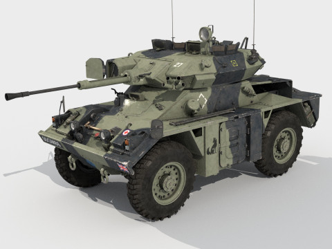 FV721 Fox armoured reconnaissance vehicle 3D मॉडल