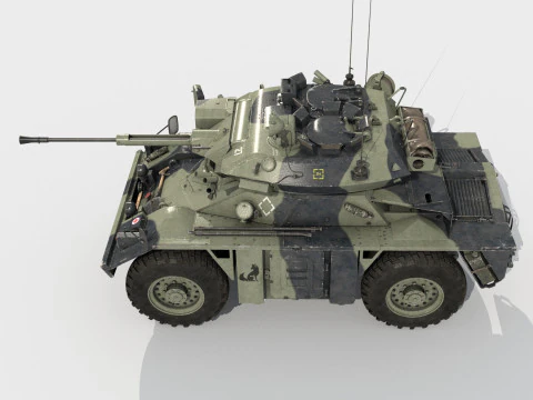 Ve&iacute;culo blindado de reconhecimento FV721 Fox Modelo 3D