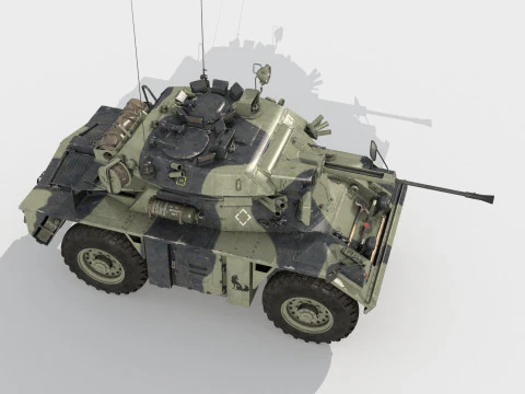 Ve&iacute;culo blindado de reconhecimento FV721 Fox Modelo 3D