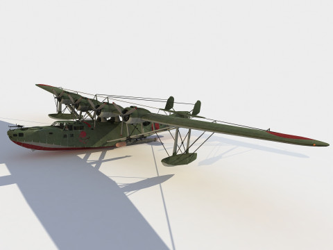 Kawanishi H6K4 Mavis Model 3D