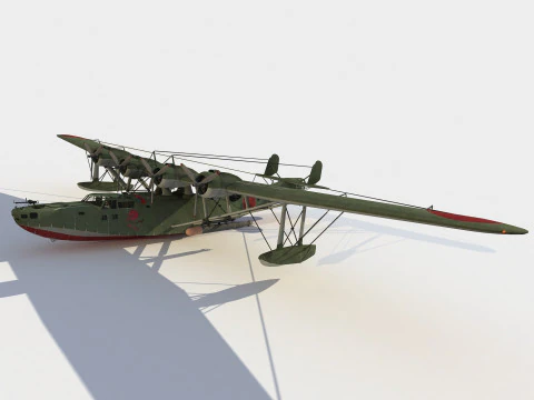 Kawanishi H6K4 Mavis 3D Model