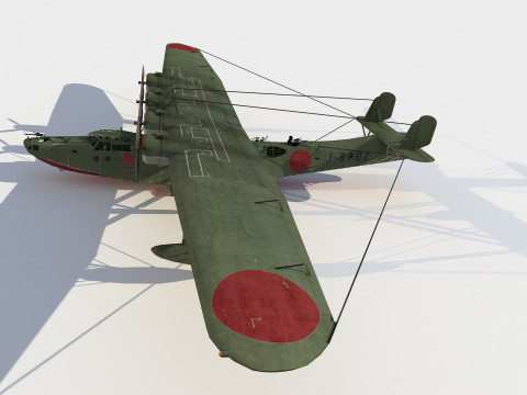Kawanishi H6K4 Mavis Model 3D