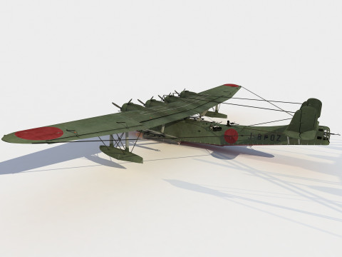 Kawanishi H6K4 Mavis Model 3D