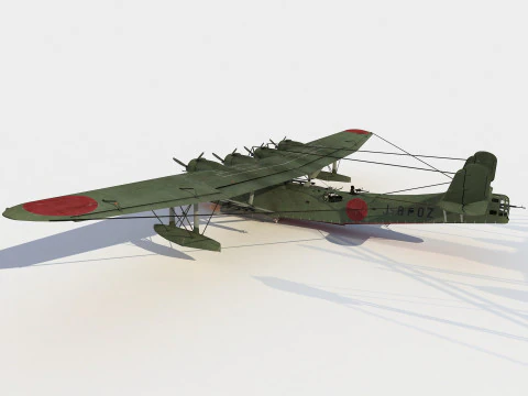 Kawanishi H6K4 Mavis 3D Model