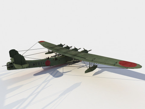 Kawanishi H6K4 Mavis Model 3D