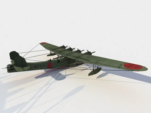 Kawanishi H6K4 Mavis 3D Model