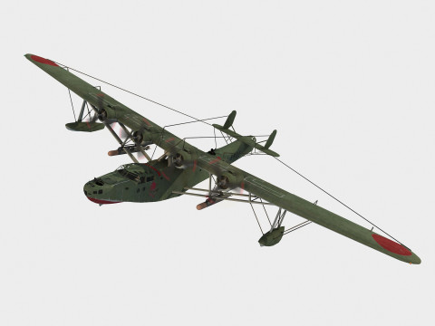 Kawanishi H6K4 Mavis Model 3D