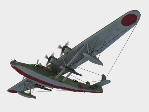Kawanishi H6K4 Mavis Model 3D