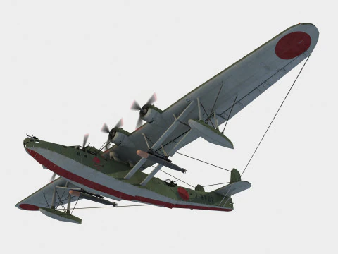 Kawanishi H6K4 Mavis 3D Model