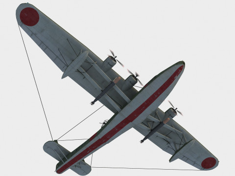 Kawanishi H6K4 Mavis Model 3D