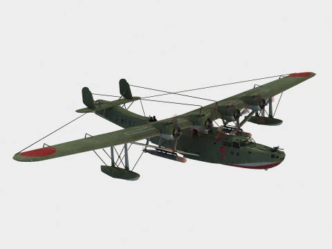 Kawanishi H6K4 Mavis 3D Model