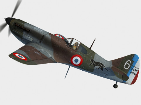 Dewoitine D520 3D-Modell