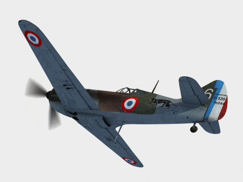 Dewoitine D520 3D-Modell