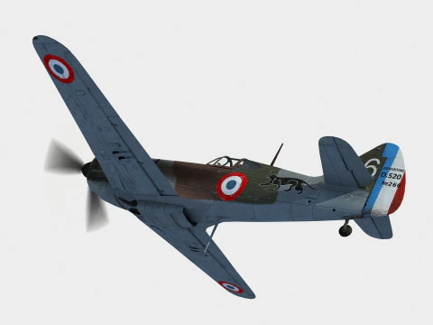 Dewoitine D520 3D Model