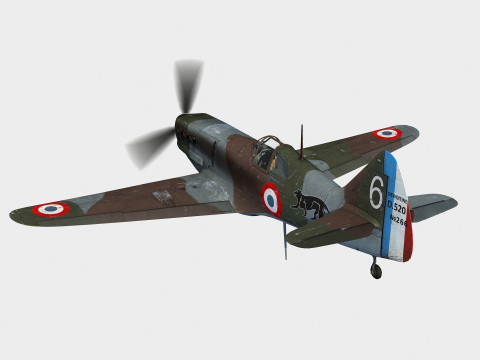 Dewoitine D520 3D-Modell