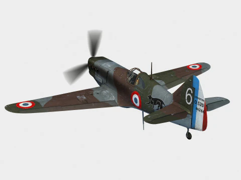 Dewoitine D520 3D Model