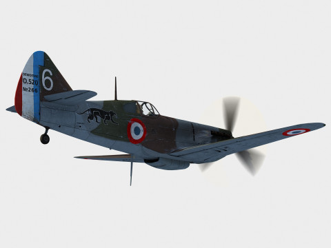 Dewoitine D520 3D-Modell