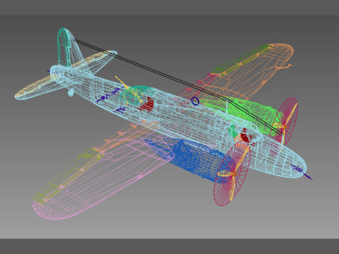 Nakajima Ki-49 Donryu Modelo 3D