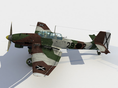 Junkers Ju-87 B 2 Stuka 3D मॉडल