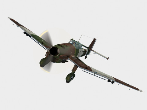 Junkers Ju-87 B 2 Stuka 3D मॉडल