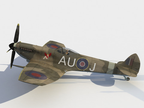 Supermarine Spitfire Mk XVI Modelo 3D