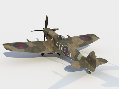 Supermarine Spitfire Mk XVI Modelo 3D