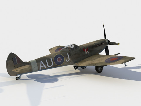 Supermarine Spitfire Mk XVI Modelo 3D