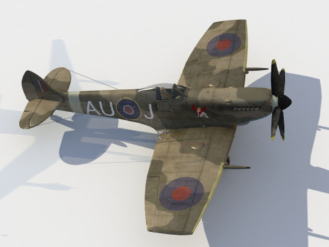 Supermarine Spitfire Mk XVI Modelo 3D