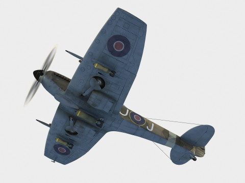 Supermarine Spitfire Mk XVI Modelo 3D