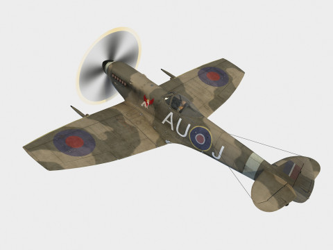 Supermarine Spitfire Mk XVI Modelo 3D