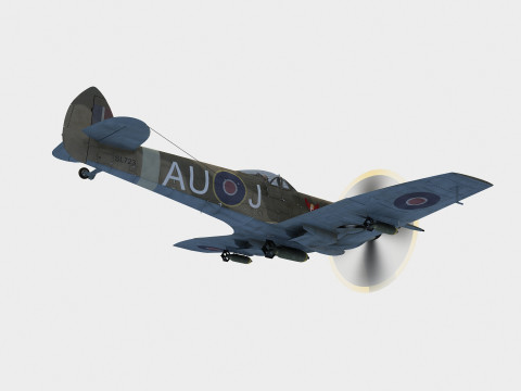 Supermarine Spitfire Mk XVI Modelo 3D