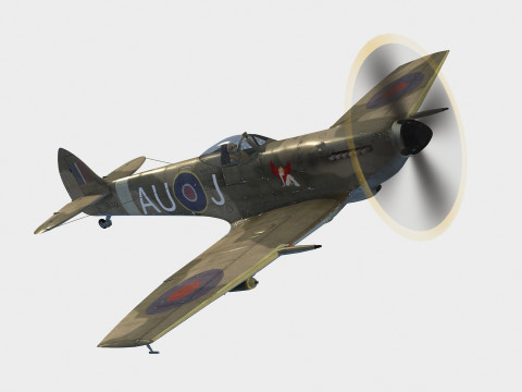 Supermarine Spitfire Mk XVI Modelo 3D