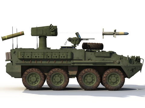 M1134 Stryker ATGM Model 3D