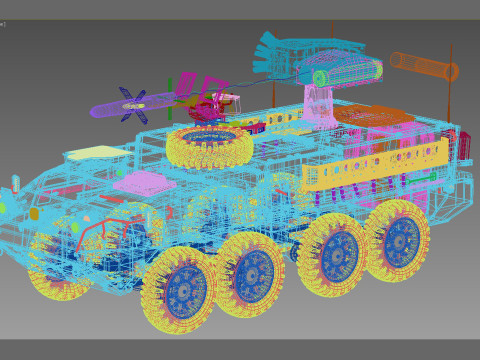 M1134 Stryker ATGM Model 3D
