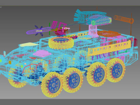 M1134 Stryker ATGM 3D Model