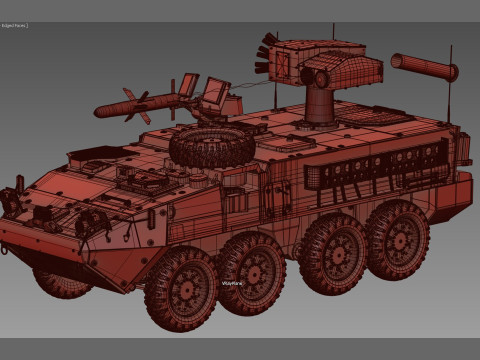 M1134 Stryker ATGM Model 3D