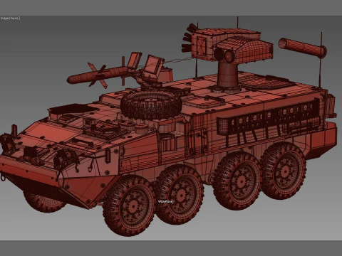 M1134 Stryker ATGM 3D Model